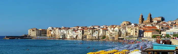 Framed Print : Panoramic view of Cefalu, Province of Palermo, Sicily, Italy, Mediterranean, Europe Framed Print : Panoramic view of Cefalu, Province of Palermo, Sicily, Italy, Mediterranean, Europe
