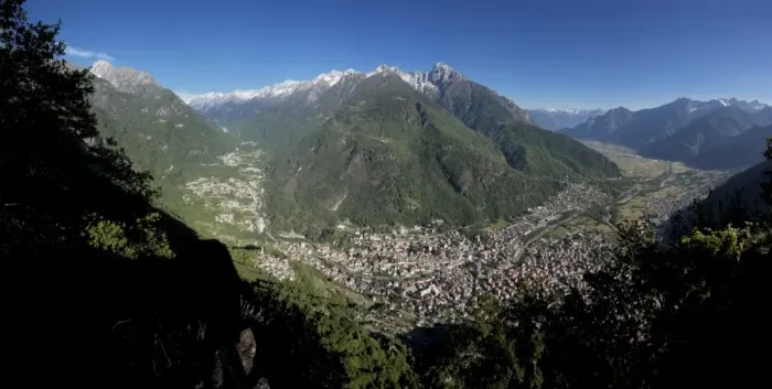 Framed Print : Panoramic view of Chiavenna Valley and Bregaglia, Valtellina, Lombardy, Italy, Europe Framed Print : Panoramic view of Chiavenna Valley and Bregaglia, Valtellina, Lombardy, Italy, Europe