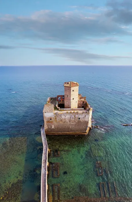 Framed Print : Panoramic view of the fortified castle of Torre Astura built in the water above the ruins of a Roman villa, Tyrrhenian Sea, Latium (Lazio), Italy, Europe Framed Print : Panoramic view of the fortified castle of Torre Astura built in the water above the ruins of a Roman villa, Tyrrhenian Sea, Latium (Lazio), Italy, Europe