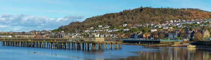 Framed Print : Panoramic view of Gourock, Firth of Clyde, Inverclyde, Scotland, United Kingdom, Europe