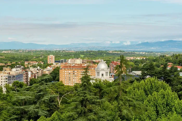 Framed Print : Panoramic view of Madrid from the walls outside the Almudena Cathedral, Madrid, Spain, Europe Framed Print : Panoramic view of Madrid from the walls outside the Almudena Cathedral, Madrid, Spain, Europe