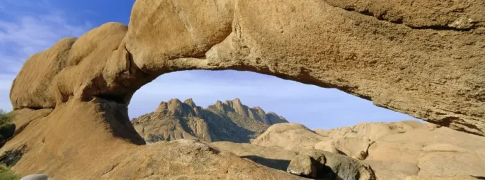 Framed Print : Panoramic view of rock arch Framed Print : Panoramic view of rock arch