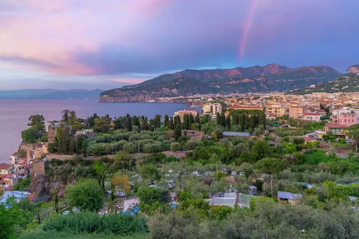 Framed Print : Panoramic view of Sorrento and Bay of Naples, Sorrento, Campania, Italy, Mediterranean, Europe Framed Print : Panoramic view of Sorrento and Bay of Naples, Sorrento, Campania, Italy, Mediterranean, Europe