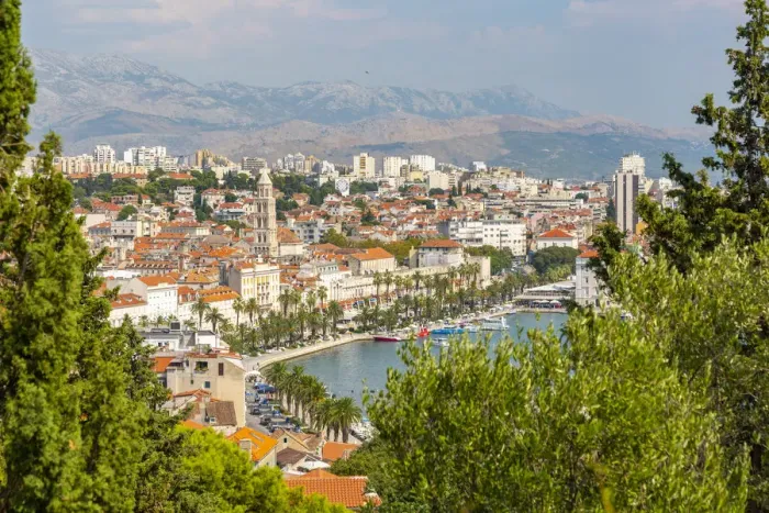 Framed Print : Panoramic view from above Split Town and Cathedral of Saint Domnius, Split, Dalmatian Framed Print : Panoramic view from above Split Town and Cathedral of Saint Domnius, Split, Dalmatian