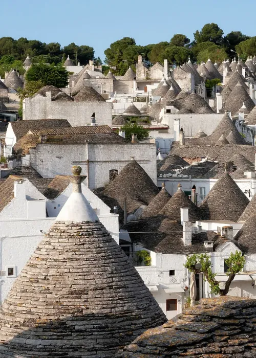 Framed Print : Panoramic view of trulli houses, UNESCO World Heritage Site, Alberobello, Puglia region, Italy, Europe Framed Print : Panoramic view of trulli houses, UNESCO World Heritage Site, Alberobello, Puglia region, Italy, Europe