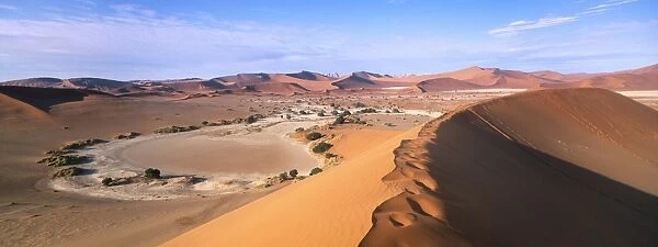 Parabolic sand dune formations