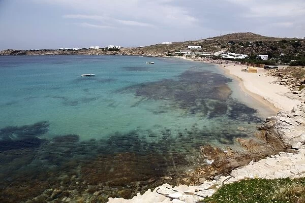 Paradise Beach, Mykonos, Cyclades Islands, Greek Islands, Greece, Europe