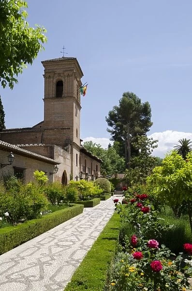 Parador at the Alhambra, Granada, Province of Granada, Andalusia, Spain, Europe