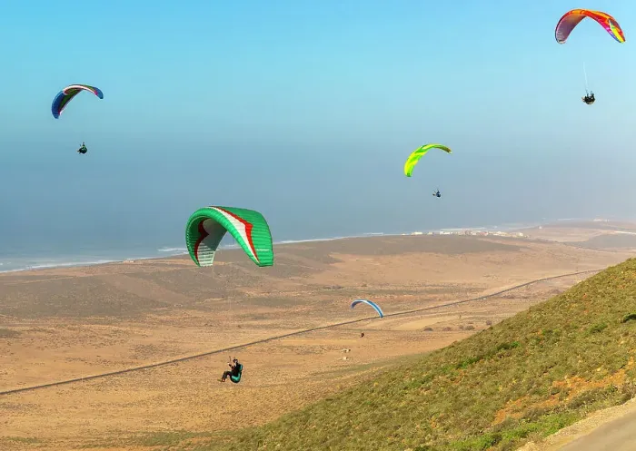 Framed Print : Paragliding, Tamellalt, southern Morocco, North Africa, Africa Framed Print : Paragliding, Tamellalt, southern Morocco, North Africa, Africa