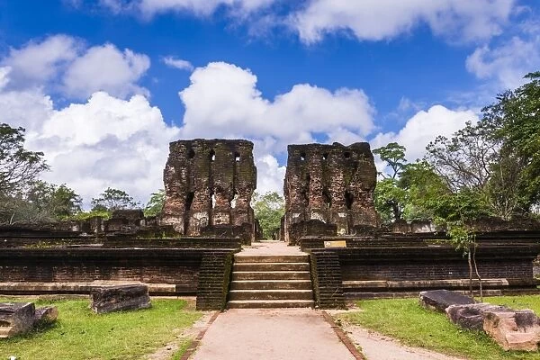 Parakramabahus Royal Palace, Polonnaruwa, UNESCO World Heritage Site, Cultural Triangle, Sri Lanka, Asia