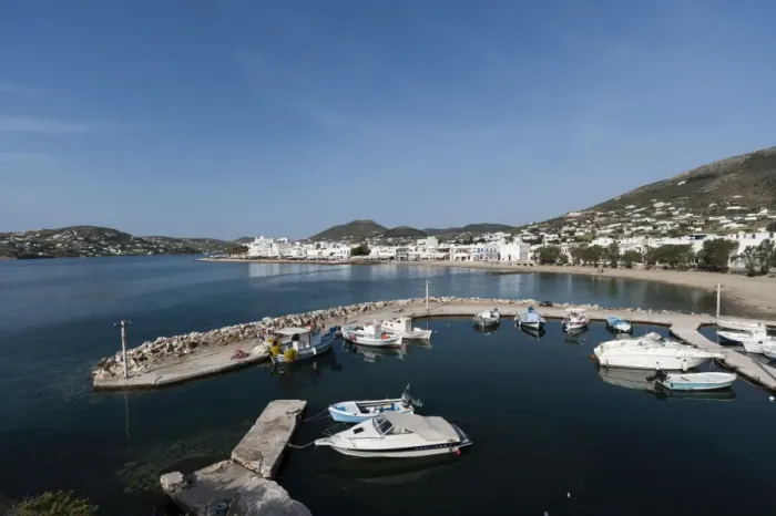 Framed Print : Parikia, Paros island, Southern Aegean sea, Cyclades, Greek Islands, Greece, Europe Framed Print : Parikia, Paros island, Southern Aegean sea, Cyclades, Greek Islands, Greece, Europe