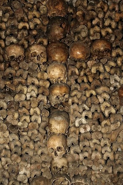 The Paris catacombs, Paris, France, Europe