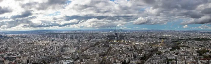 Framed Print : Paris overview with Eiffel Tower, Paris, France, Europe Framed Print : Paris overview with Eiffel Tower, Paris, France, Europe