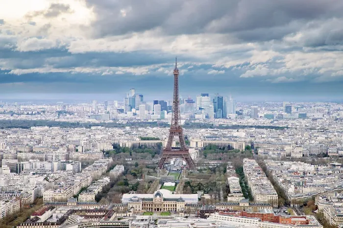 Framed Print : Paris overview with Eiffel Tower, Paris, France, Europe Framed Print : Paris overview with Eiffel Tower, Paris, France, Europe