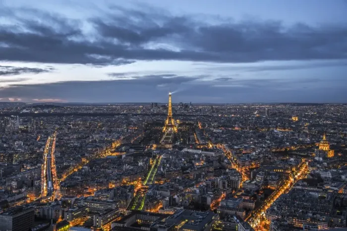 Framed Print : Paris at sunset from the Montparnasse Tower, the best viewpoint in Paris, Paris, France Framed Print : Paris at sunset from the Montparnasse Tower, the best viewpoint in Paris, Paris, France
