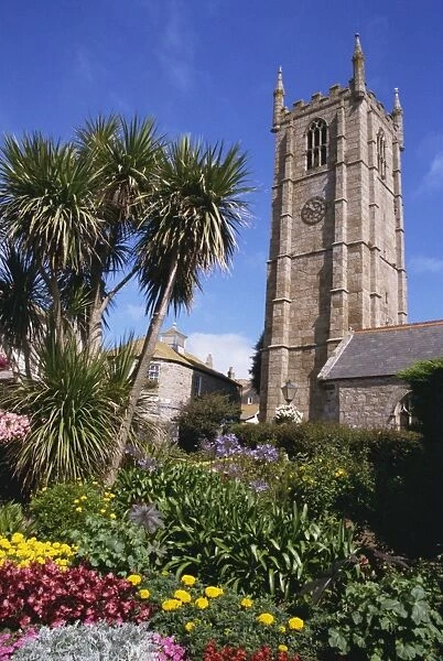 Parish church of St. Ia dating from 1434, St. Ives, Cornwall, England, United Kingdom
