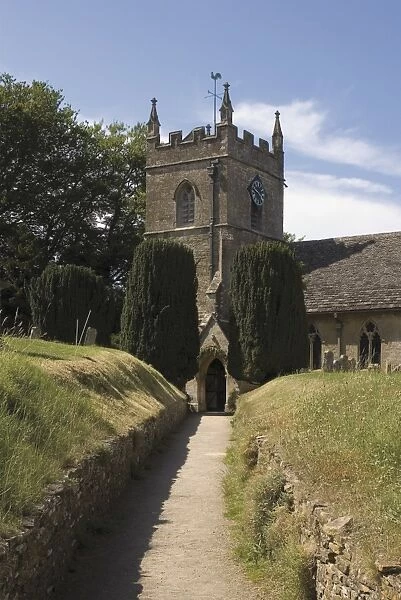 Parish church, Upper Slaughter, The Cotswolds, Gloucestershire, England
