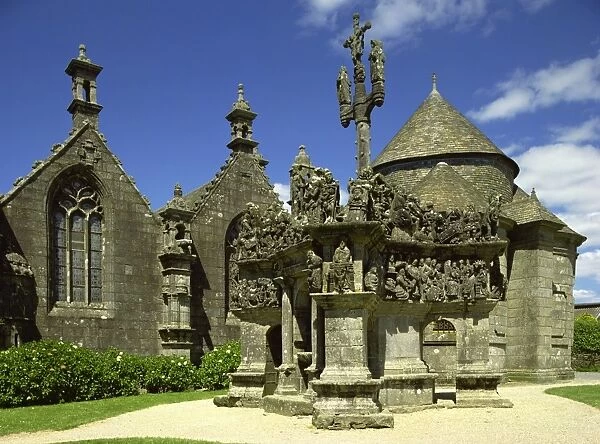 Parish Close, Guimlieu, Brittany, France, Europe