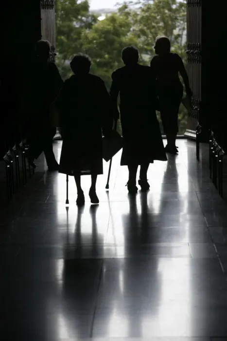 Framed Print : Parishioners leaving church, Annecy, Haute Savoie, France, Europe Framed Print : Parishioners leaving church, Annecy, Haute Savoie, France, Europe