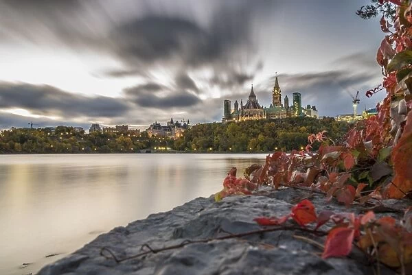 Parliament Hill in the fall, Ottawa, Ontario, Canada, North America
