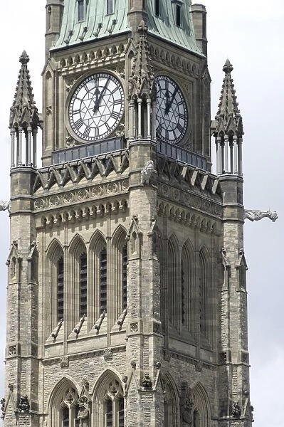 Parliament tower, Parliament Hill, Ottawa, Ontario, Canada, North America