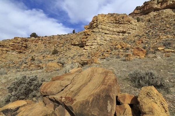 Parowan Gap Dinosaur Tracks and Remains, Iron County, Utah, United States of America