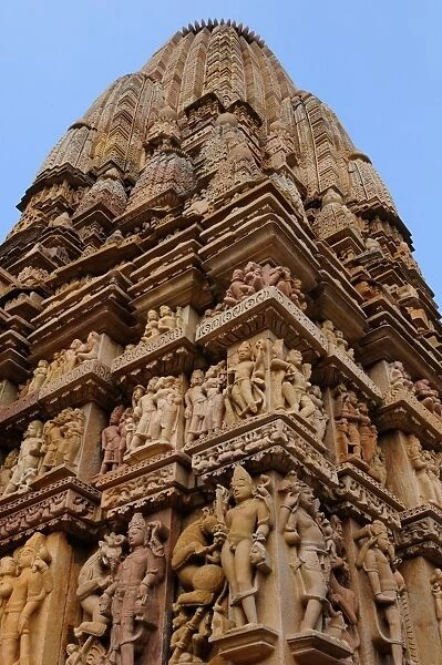 Parshwanath temple, Khajuraho, UNESCO World Heritage Site, Madhya Pradesh, India, Asia