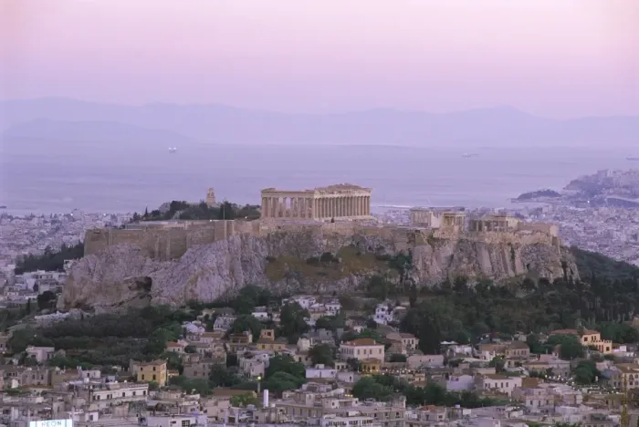 Framed Print : The Parthenon and Acropolis from Lykavitos Framed Print : The Parthenon and Acropolis from Lykavitos