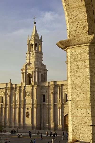 Partial arch overlooking Arequipa Cathedral, Arequipa, peru, peruvian, south america, south american, latin america, latin american South America