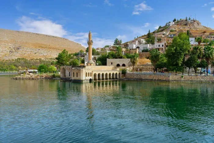 Framed Print : Partly submerged mosque of Eski Halfeti due to the construction of the Birecik Dam on the Euphrates River, Old Halfeti, Turkey, Asia Minor, Asia Framed Print : Partly submerged mosque of Eski Halfeti due to the construction of the Birecik Dam on the Euphrates River, Old Halfeti, Turkey, Asia Minor, Asia