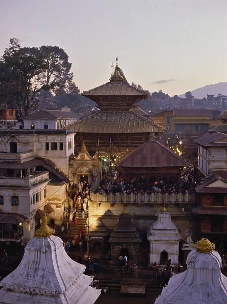 Pashupatinath temple, UNESCO World Heritage Site, Kathmandu, Nepal, Asia