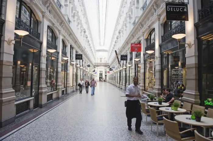 Framed Print : The Passage shopping arcade, Den Haag (The Hague), Netherlands, Europe Framed Print : The Passage shopping arcade, Den Haag (The Hague), Netherlands, Europe