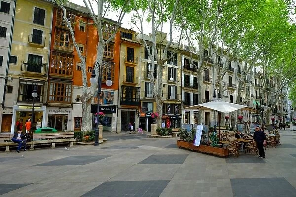 Passeig del Born, the shopping street of Palma, Majorca, Balearic Islands, Spain, Europe
