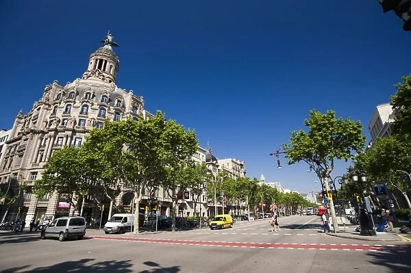 Passeig de Gracia, Barcelona, Catalonia, Spain, Europe