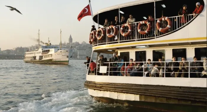 Framed Print : Passenger ferry on the Bosphorous, Istanbul, Turkey, Europe Framed Print : Passenger ferry on the Bosphorous, Istanbul, Turkey, Europe