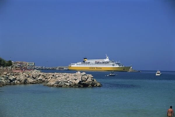 Passenger ferry, Ile Rousse, Corsica, France, Europe