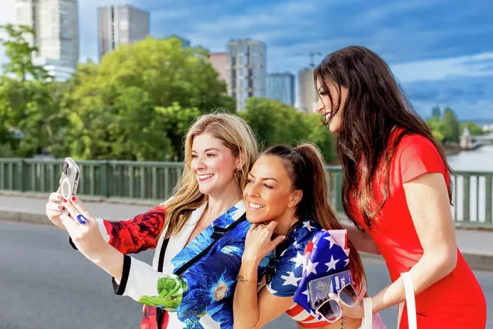 Framed Print : Patriotic American Women cheering at the Paris 2024 Olympics, Eiffel Tower Stadium, Paris, France, Europe Framed Print : Patriotic American Women cheering at the Paris 2024 Olympics, Eiffel Tower Stadium, Paris, France, Europe
