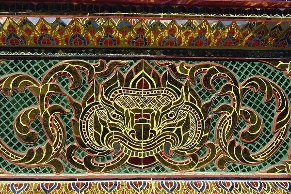 Detail of pattern at Wat Doi Suthep in Chiang Mai