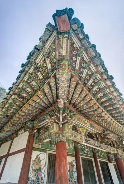 Framed Print : Pavilion detail, Pohyon Buddhist Temple (Pohyon-sa), Myohyangsan, Democratic Peoples Republic of Korea (DPRK), North Korea, Asia Framed Print : Pavilion detail, Pohyon Buddhist Temple (Pohyon-sa), Myohyangsan, Democratic Peoples Republic of Korea (DPRK), North Korea, Asia