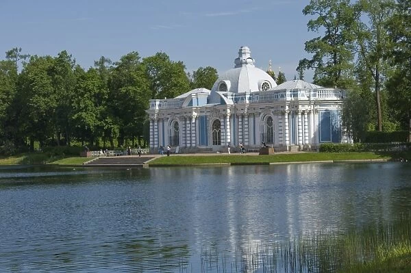 The Pavilion in the grounds of Catherines Palace, St. Petersburg, Russia, Europe