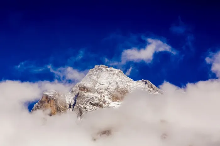 Framed Print : Peak of Mount Everest peeking through the clouds, Sagarmartha National Park, UNESCO Framed Print : Peak of Mount Everest peeking through the clouds, Sagarmartha National Park, UNESCO