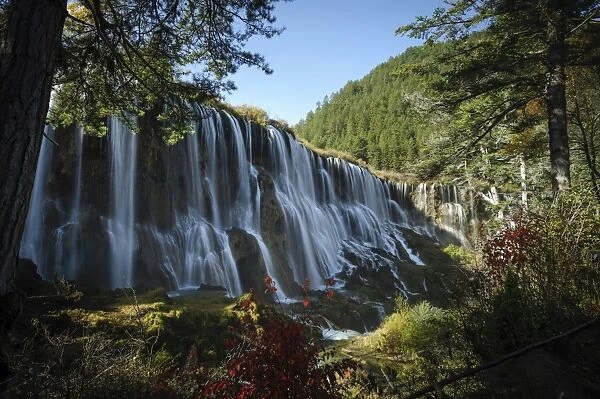 Pearl Shoal Waterfall, Jiuzhaigou (Nine Village Valley), UNESCO World Heritage Site