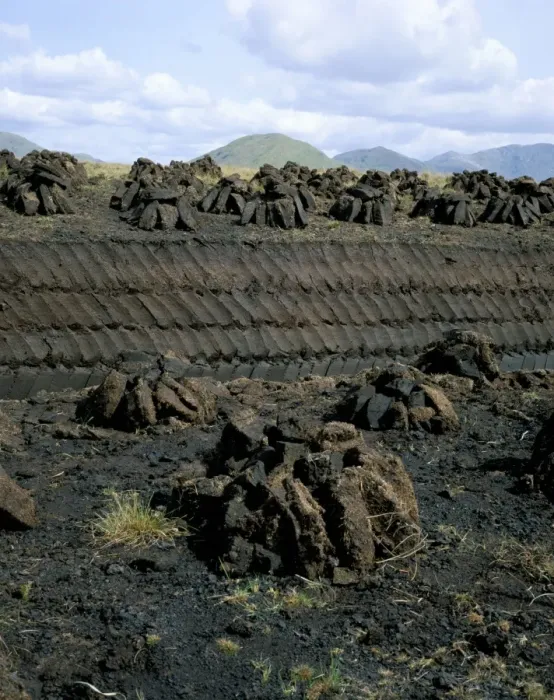 Framed Print : Peat stacks Framed Print : Peat stacks