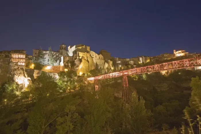 Framed Print : Pedestrian bridge, Cuenca, Castilla-La Mancha, Spain, Europe Framed Print : Pedestrian bridge, Cuenca, Castilla-La Mancha, Spain, Europe