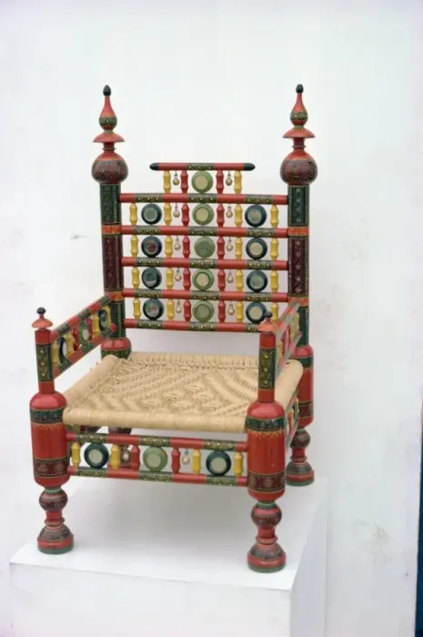 Framed Print : Peerah chair made in Dera Ismail Khan and Punjab Framed Print : Peerah chair made in Dera Ismail Khan and Punjab