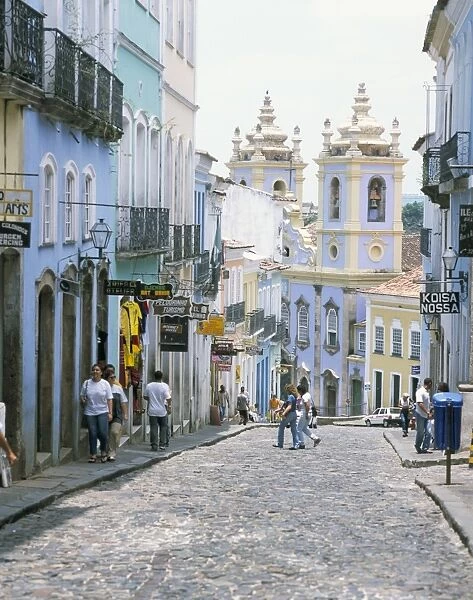 Pelhourinho, Salvador de Bahia, UNESCO World Heritage Site, Bahia, Brazil, South America