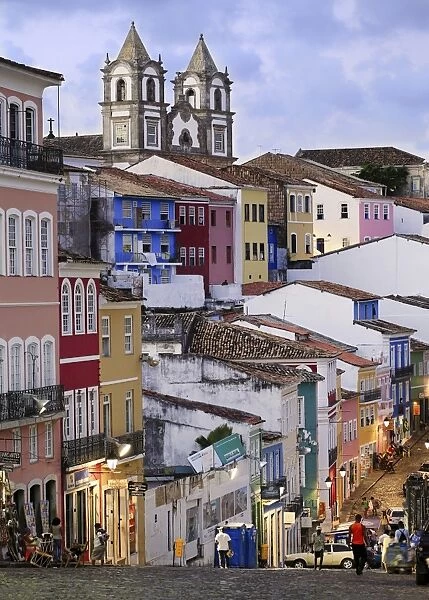 The Pelourinho area in the historical centre of Salvador, UNESCO World Heritage Site