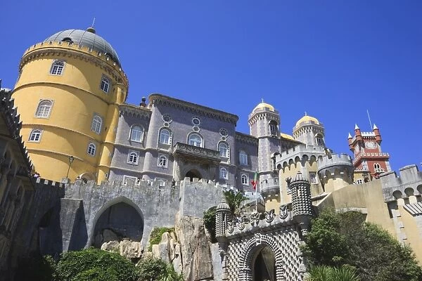 Pena National Palace, Sintra, UNESCO World Heritage Site, Portugal, Europe