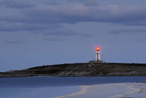 Penfret lighthouse, Islands of Glenan, Brittany, France, Europe