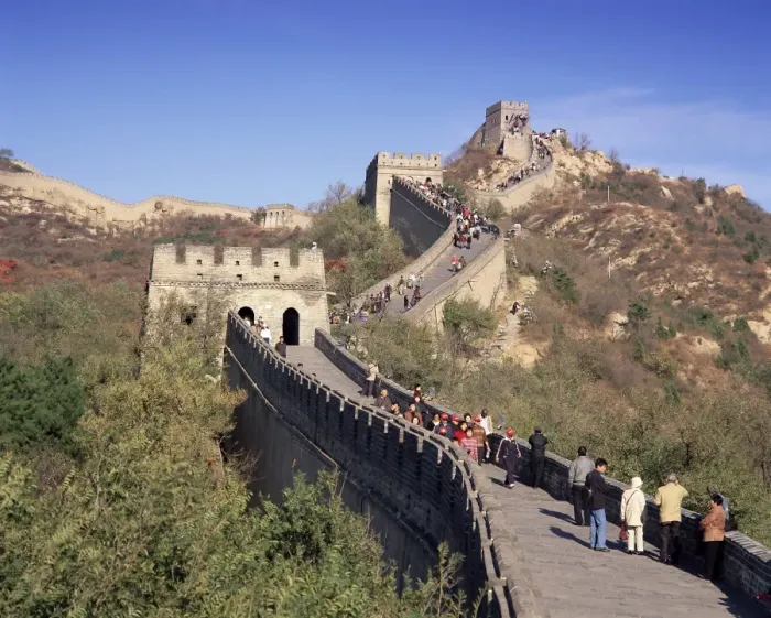 Framed Print : People on the Badaling section, the Great Wall of China, UNESCO World Heritage Site Framed Print : People on the Badaling section, the Great Wall of China, UNESCO World Heritage Site